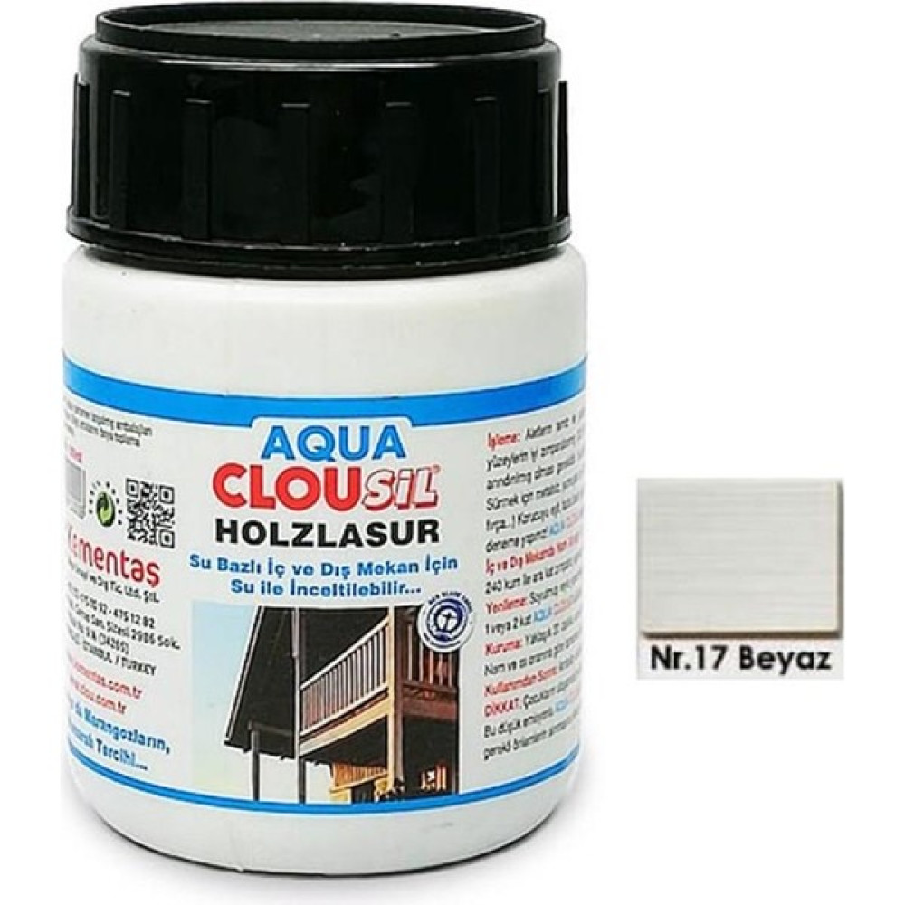 CLOU Su Bazlı Ahşap KORUYUCULAR100MLCLOU Nr:17 Beyaz Su Bazlı Ahşap Koruyucu 100ML Boyalar & Boyacı Aletleri Fiyatı