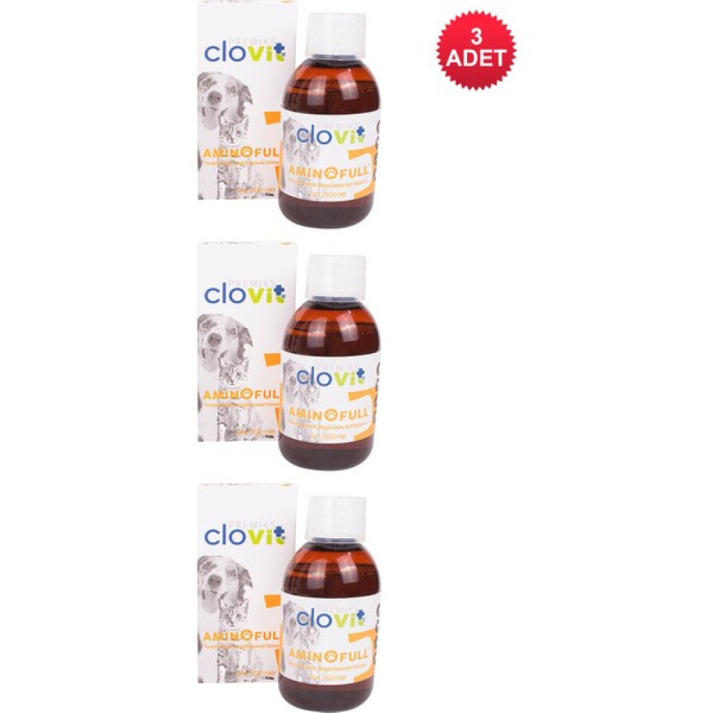 Clovit Köpek Aminofull Avantajlı 3'lü Set 8680434203226 Evcil Hayvan Ürünleri Fiyatı