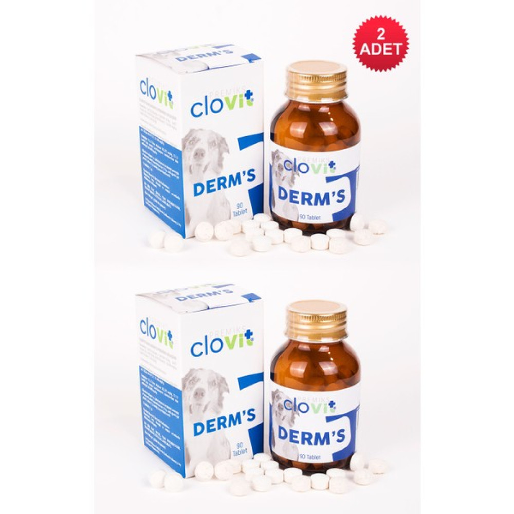 Clovit Köpek Derm's Avantajlı 2'li Set 8680434202922 Evcil Hayvan Ürünleri Fiyatı