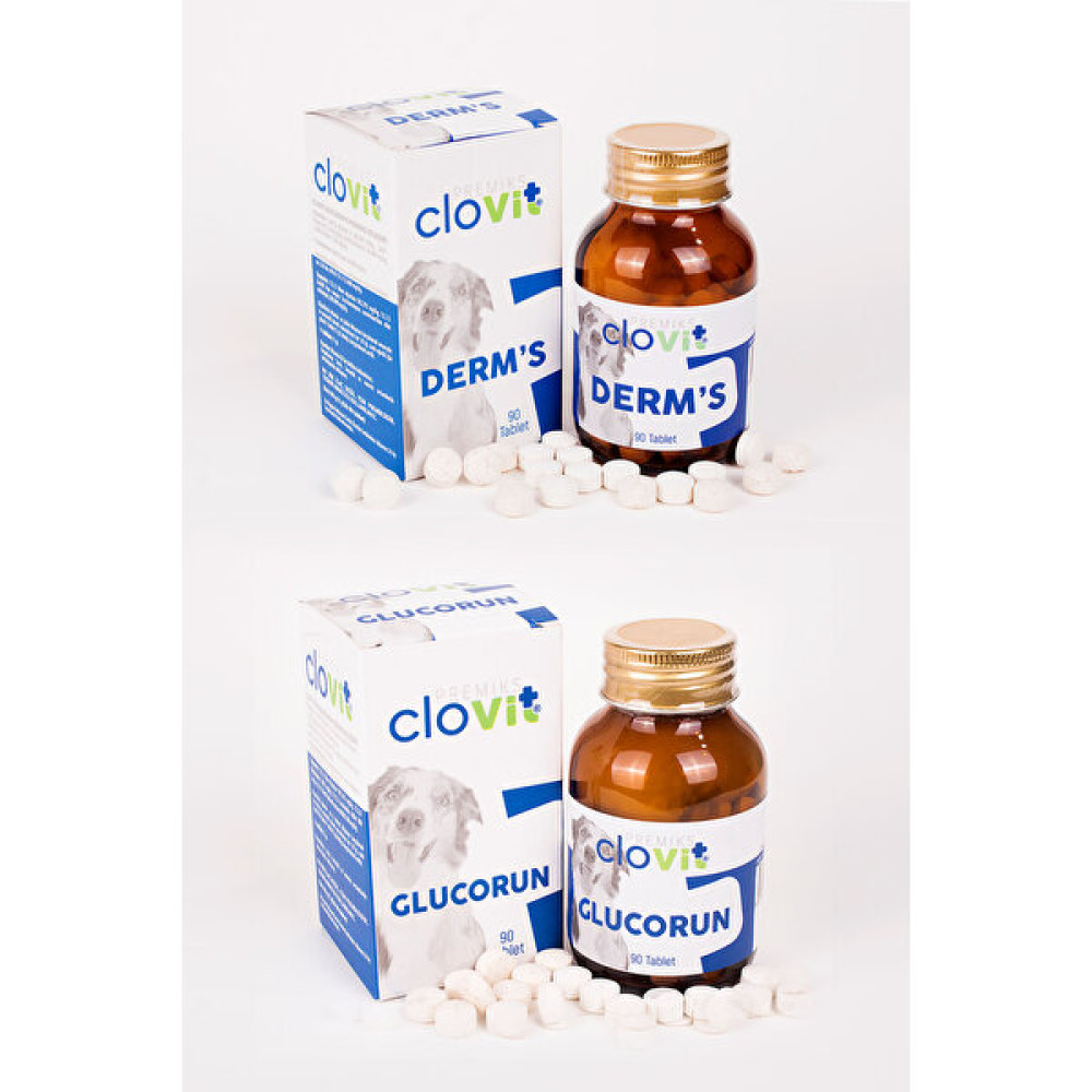 Clovit Köpek Derm's + Clovit Köpek Glucorun Avantajlı 2'li Set 8680434202366 Evcil Hayvan Ürünleri Fiyatı