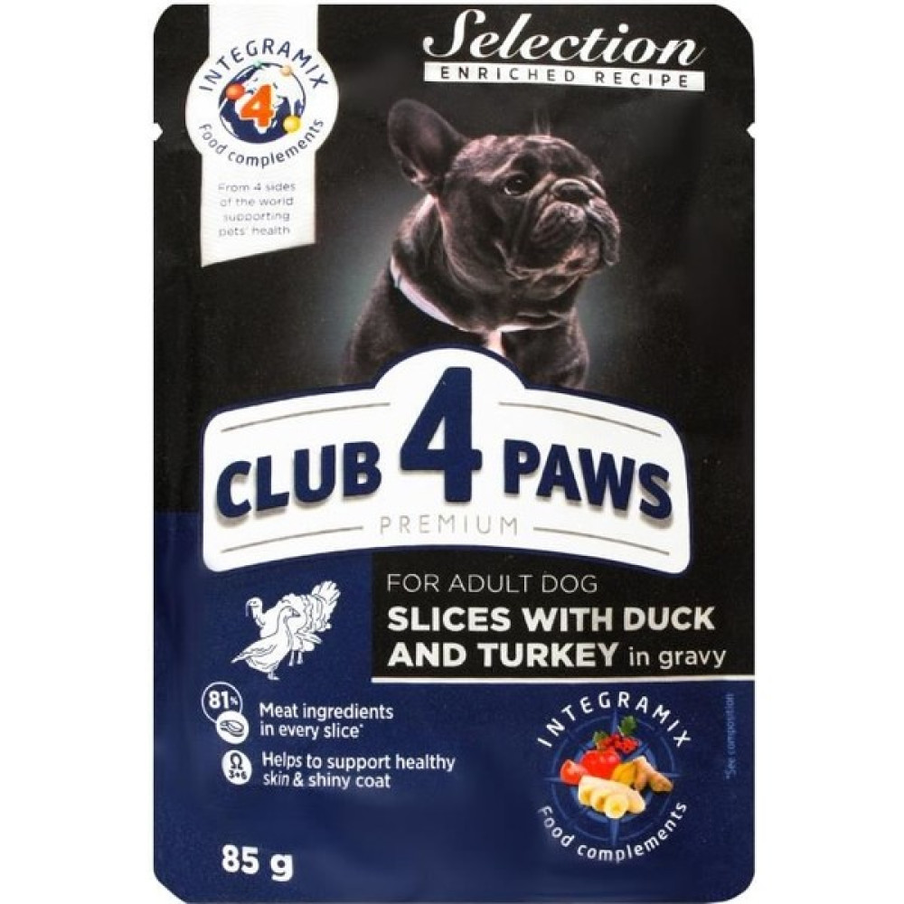 CLUB4PAWS Ördek Hindili Pouch Küçük Irk Yetişkin Köpek Konservesi 85 gr Evcil Hayvan Ürünleri Fiyatı