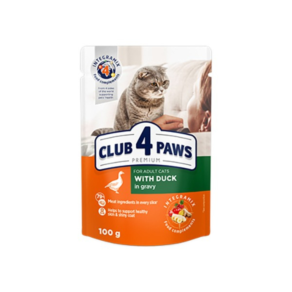 CLUB4PAWS Ördekli Premium Pouch Kedi Maması 100 gr Evcil Hayvan Ürünleri Fiyatı