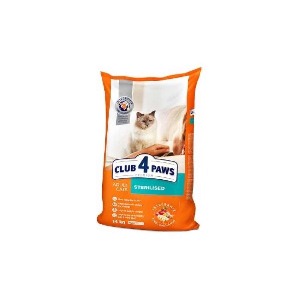 Club4Paws Premium Kısırlaştırılmış Kedi Maması 14 kg Evcil Hayvan Ürünleri Fiyatı