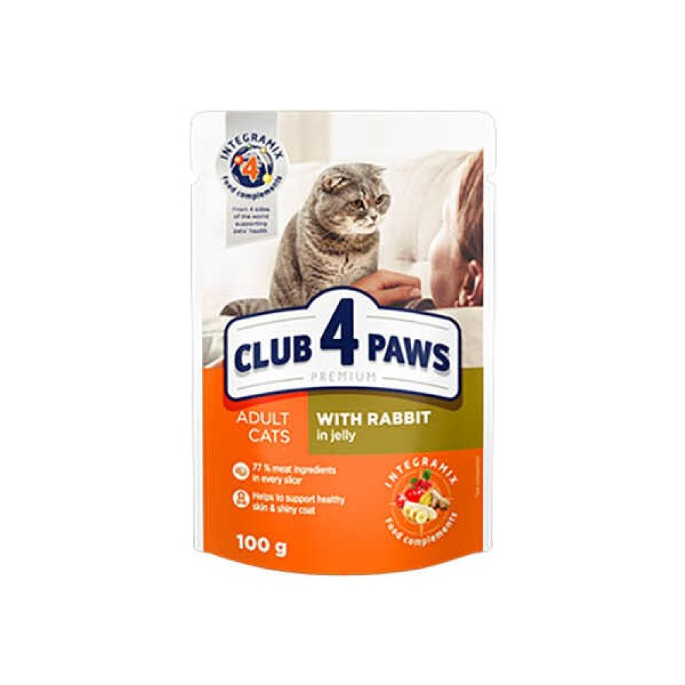 CLUB4PAWS Tavşanlı Premium Pouch Kedi Maması 100 gr Evcil Hayvan Ürünleri Fiyatı
