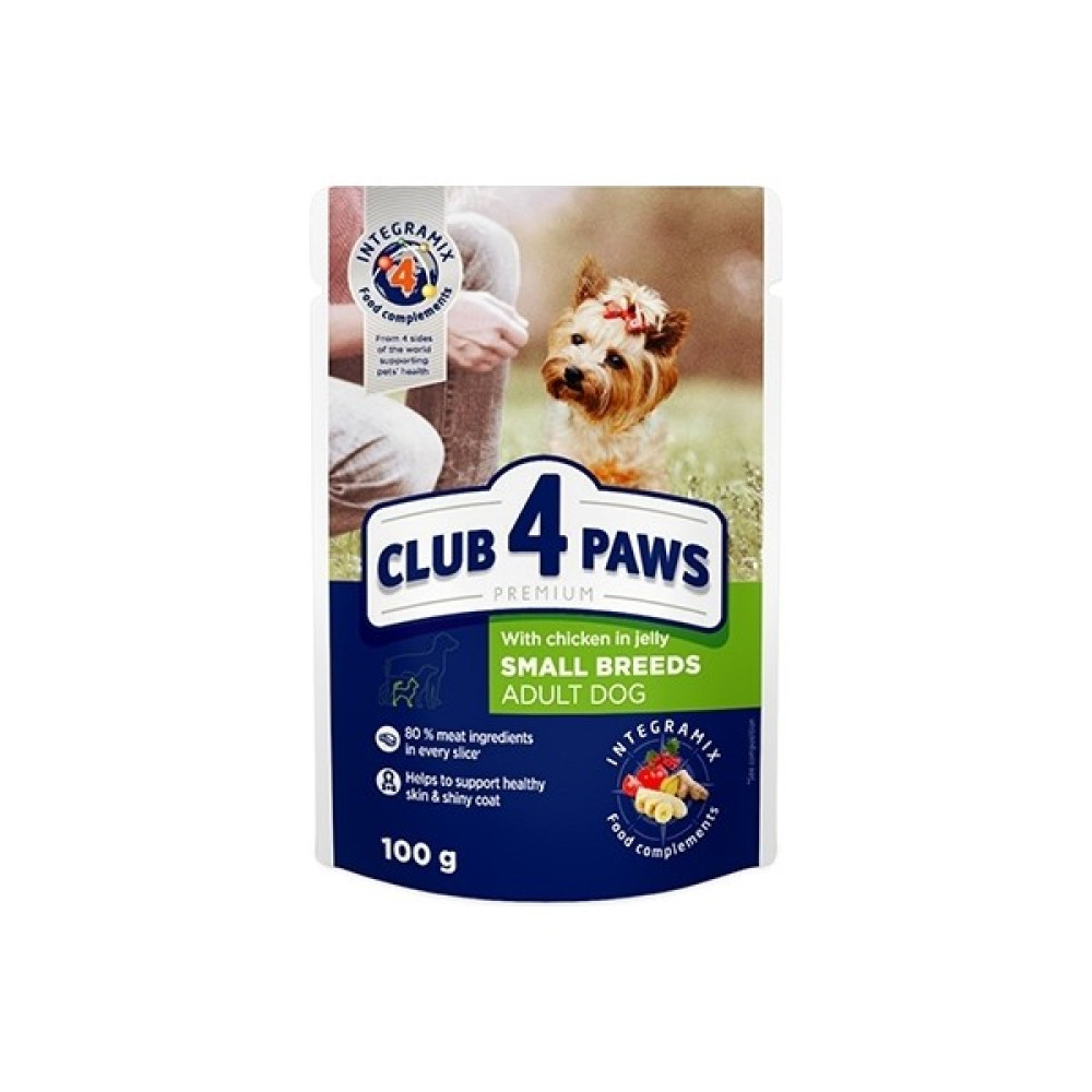 Club4Paws Tavuklu Küçük Irk Pouch Köpek Maması 100 gr Evcil Hayvan Ürünleri Fiyatı