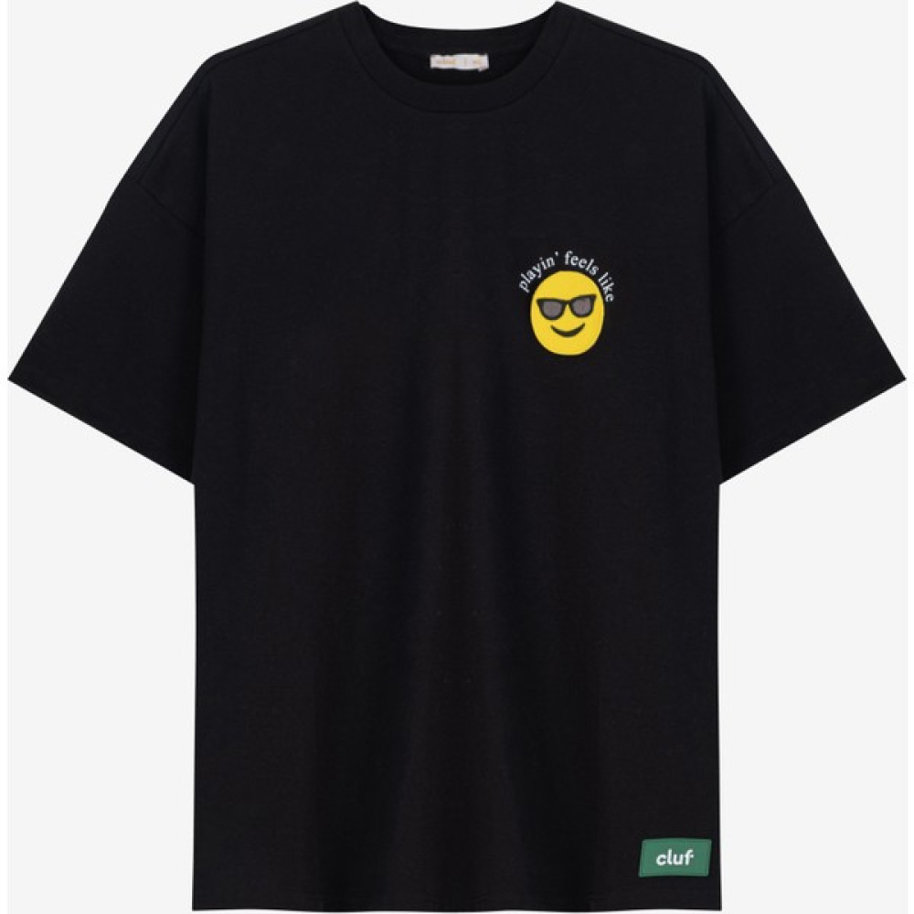 Cluf 3in1 Emoji Unisex Oversize T-Shirt Bayan T-shirt Fiyatı