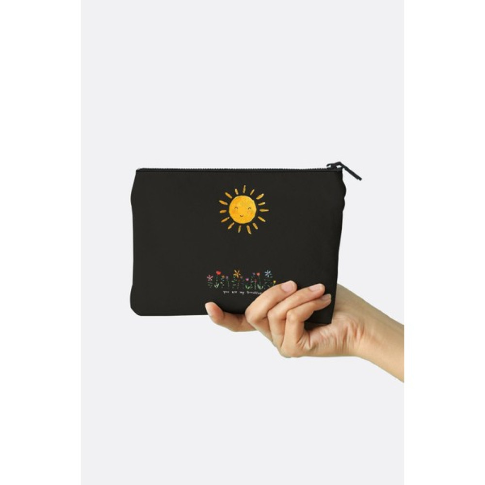 Clutch Gülümseyen Güneş Kanvas Makyaj Çantası Makyaj Fırça ve Aksesuarları Fiyatı