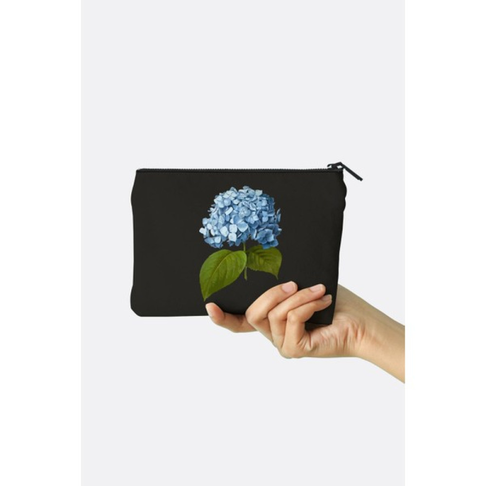 Clutch Mavi Çiçek Kanvas Makyaj Çantası Makyaj Fırça ve Aksesuarları Fiyatı