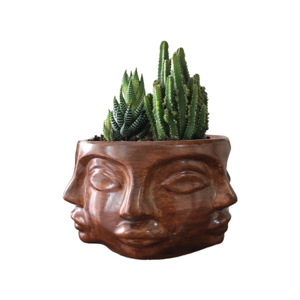 CM Home Büyük Boy Havelka Antik Kahve Renkli Beton Saksı(Çiçeksiz Gönderilir) 12*17,5cm Saksı ve Aksesuarları Fiyatı