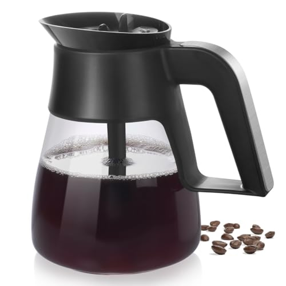 CM401 10-Cup Coffee Pot Replacement for Ninja Coffee Maker, Compatible with Ninja CM400 CM371 CFN601 CFP101 CP300 CP301, Glass Carafe with Brew-Through Lid