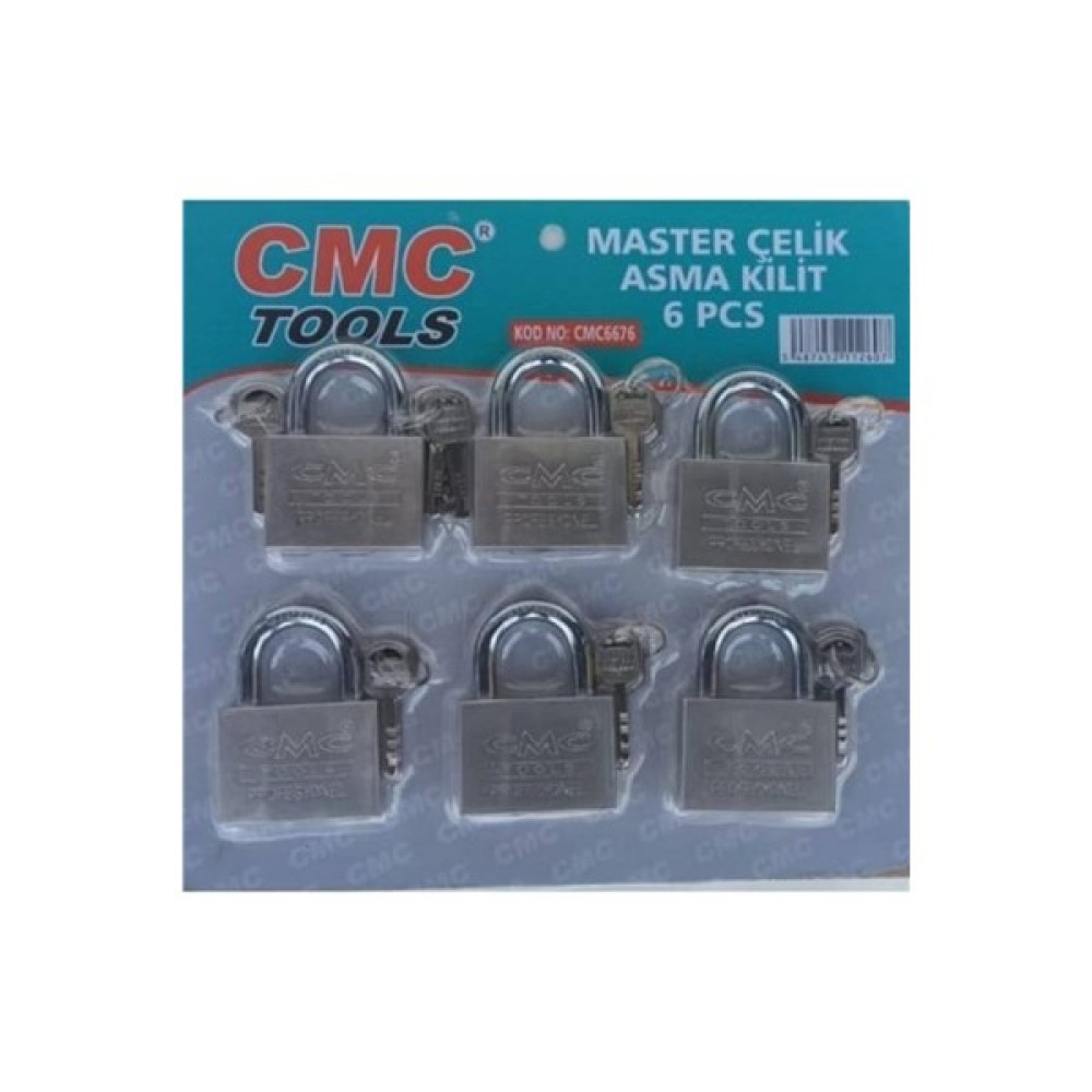 Cmc Tools Cmc Master Çelik Asma Kilit 60 Mm 6'Lü Set - 60mm Kilit Fiyatı
