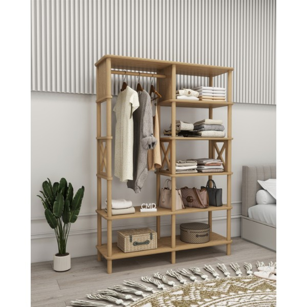 ÇMD LUSSO Elbise Dolabı: Minimalist Mdf Ve Ahşap Ayak Tasarımıyla Şıklık Ve Düzen Gardrop & Dolap Fiyatı