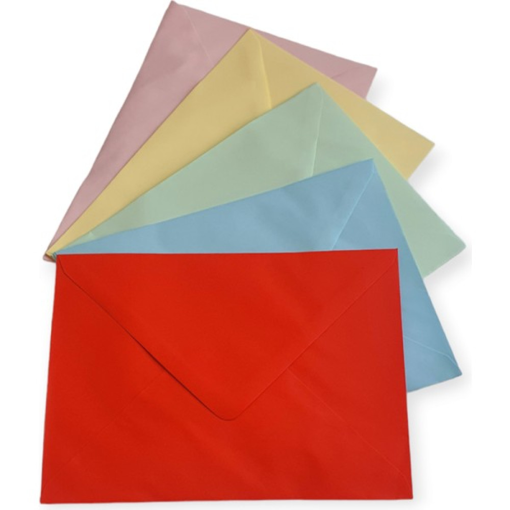 Cmk 13X18CM Renkli Zarf 5 Renk - 10 Adet Zarf Fiyatı