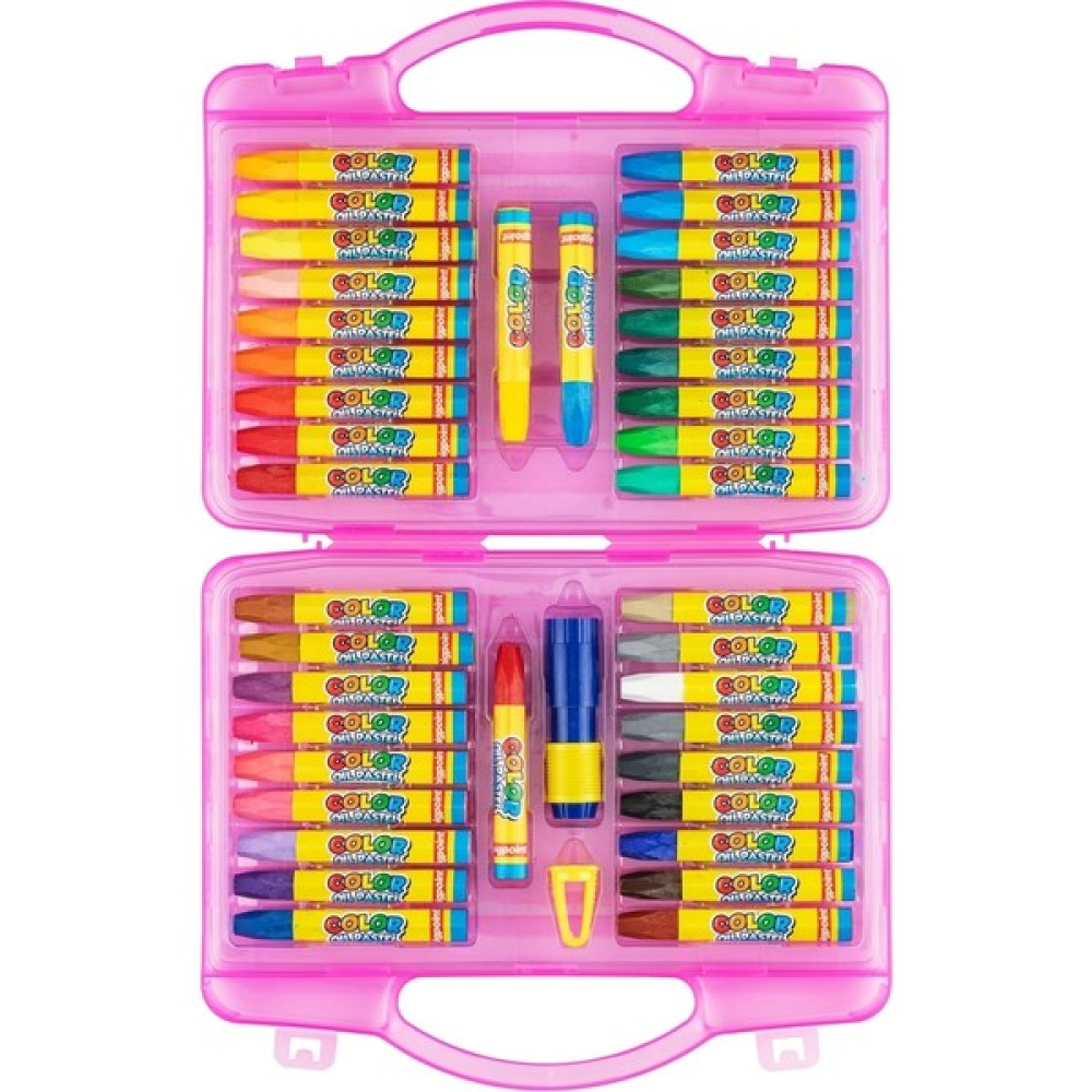 Cmk 36+3 Renk Çantalı Pastel Boya (+3 Renk Boya, Tutacak ve Açacak Hediyeli ) - Pembe Çantalı Pastel Boya Fiyatı