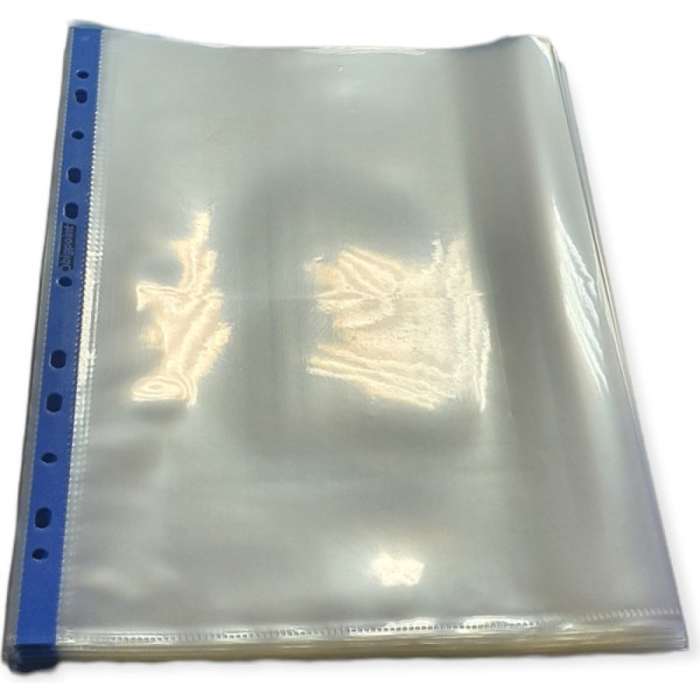 Cmk 90 Mikron Mavi Şeritli Kristal Poşet Dosya 50'li Paket Dosya Fiyatı