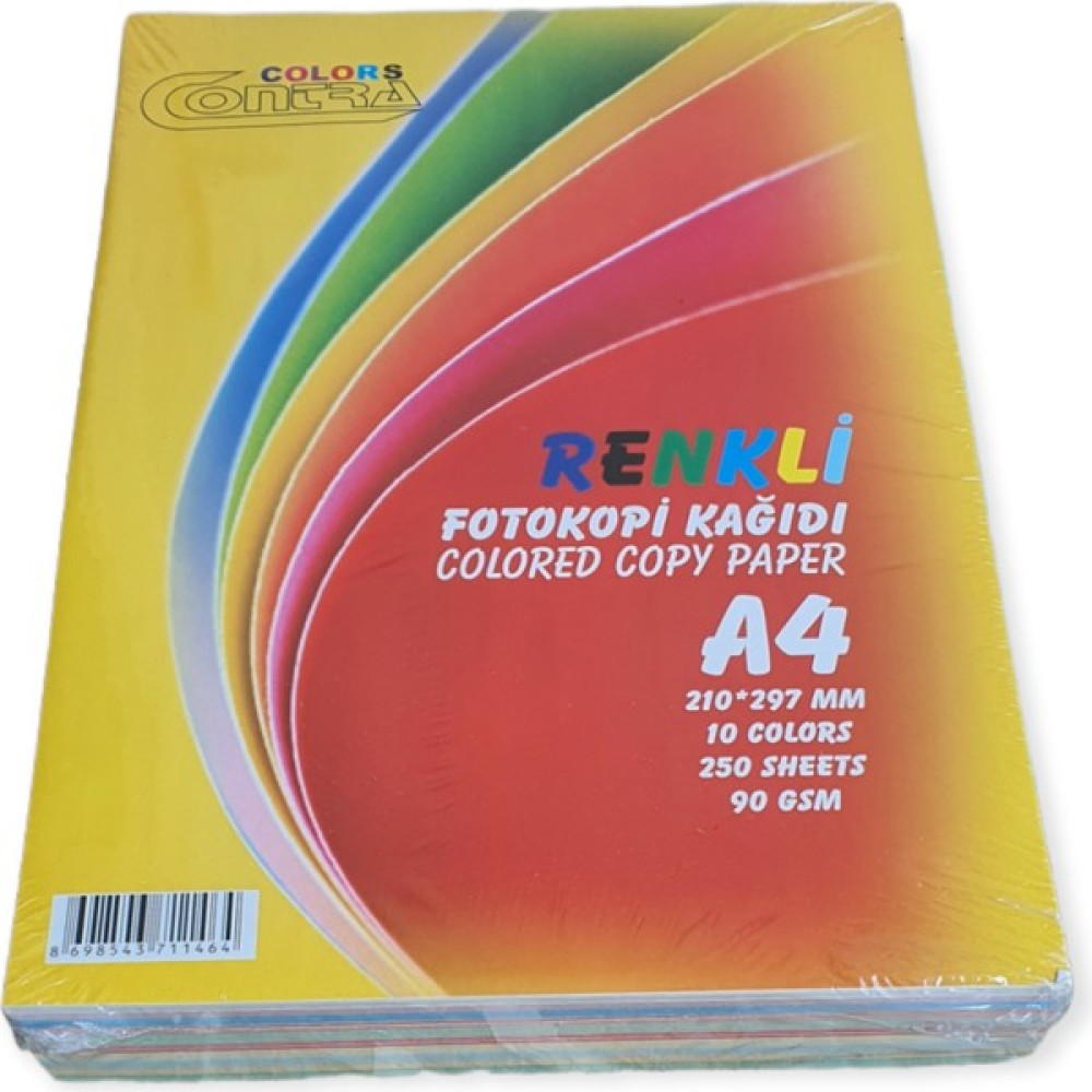 Cmk A4 Renkli Fotokopi Kağıdı 90 gr 250'li Paket Fotokopi Kağıdı Fiyatı