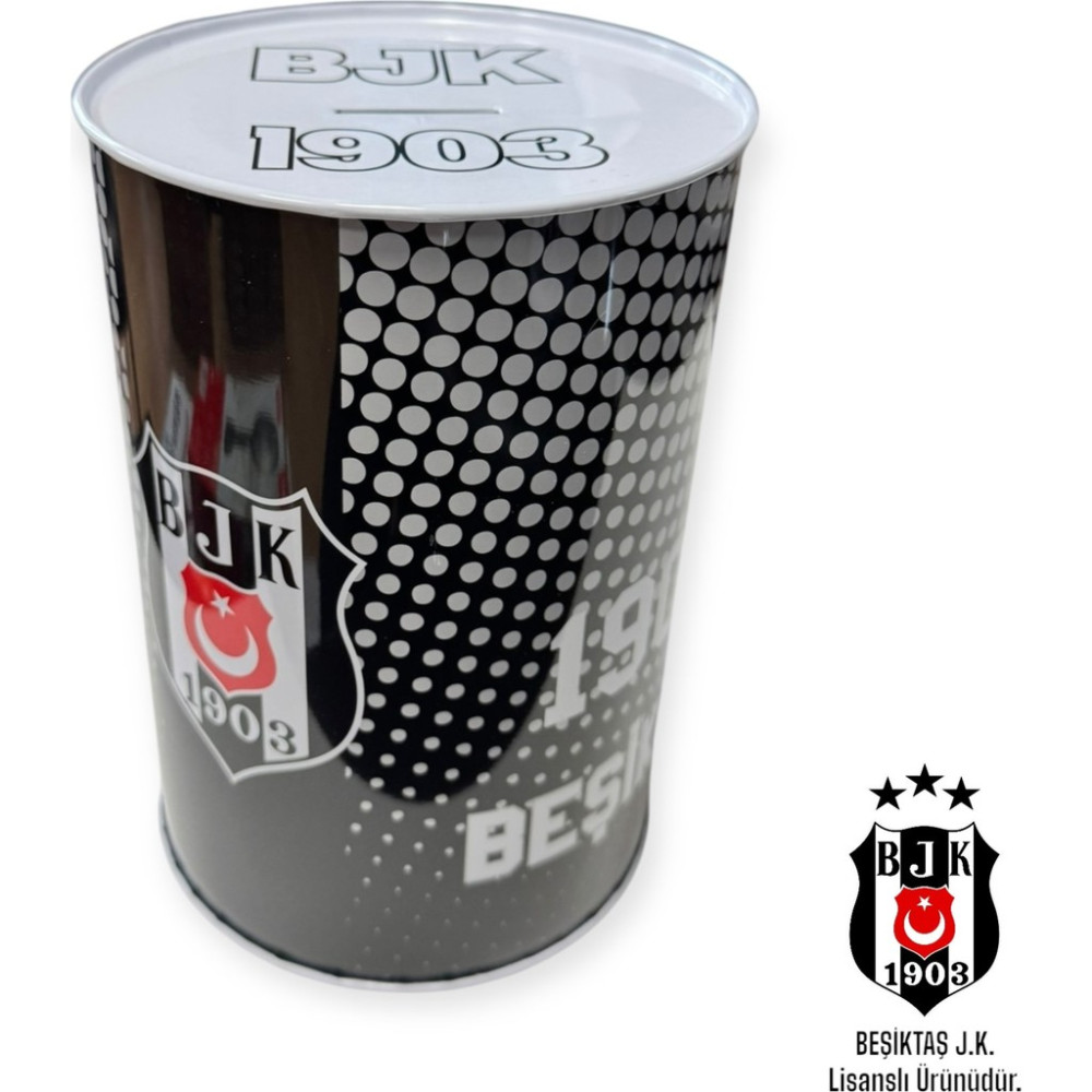 Cmk Beşiktaş Jumbo Boy Lisanslı Metal Kumbara - Beyaz Kumbara Fiyatı
