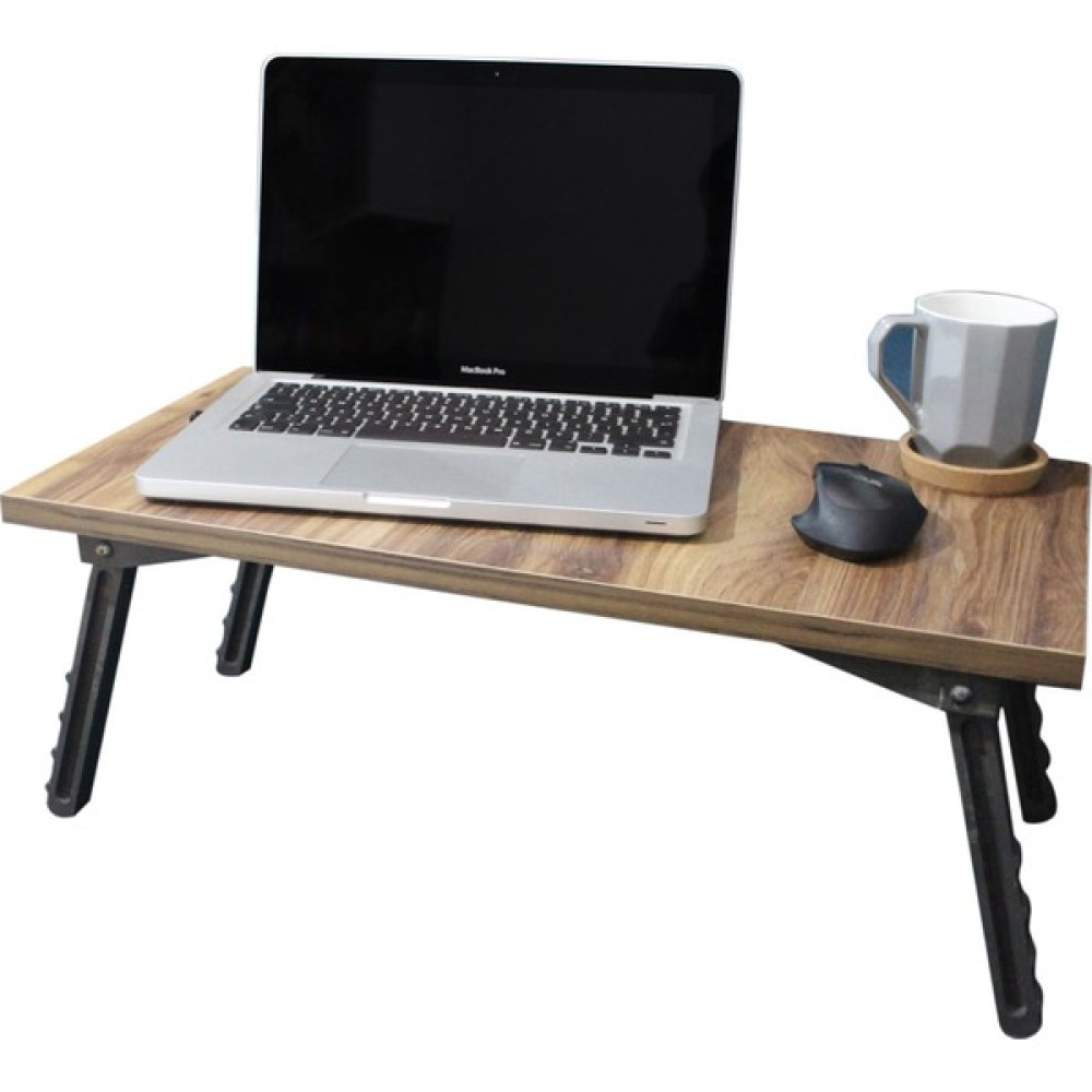 Cmkstore Katlanır Laptop Masası Çalışma Yatak Kahvaltı Masası 60X30 cm - Y: 28 cm D: 45 cm G: 60 cm - Ceviz Sehpa Fiyatı