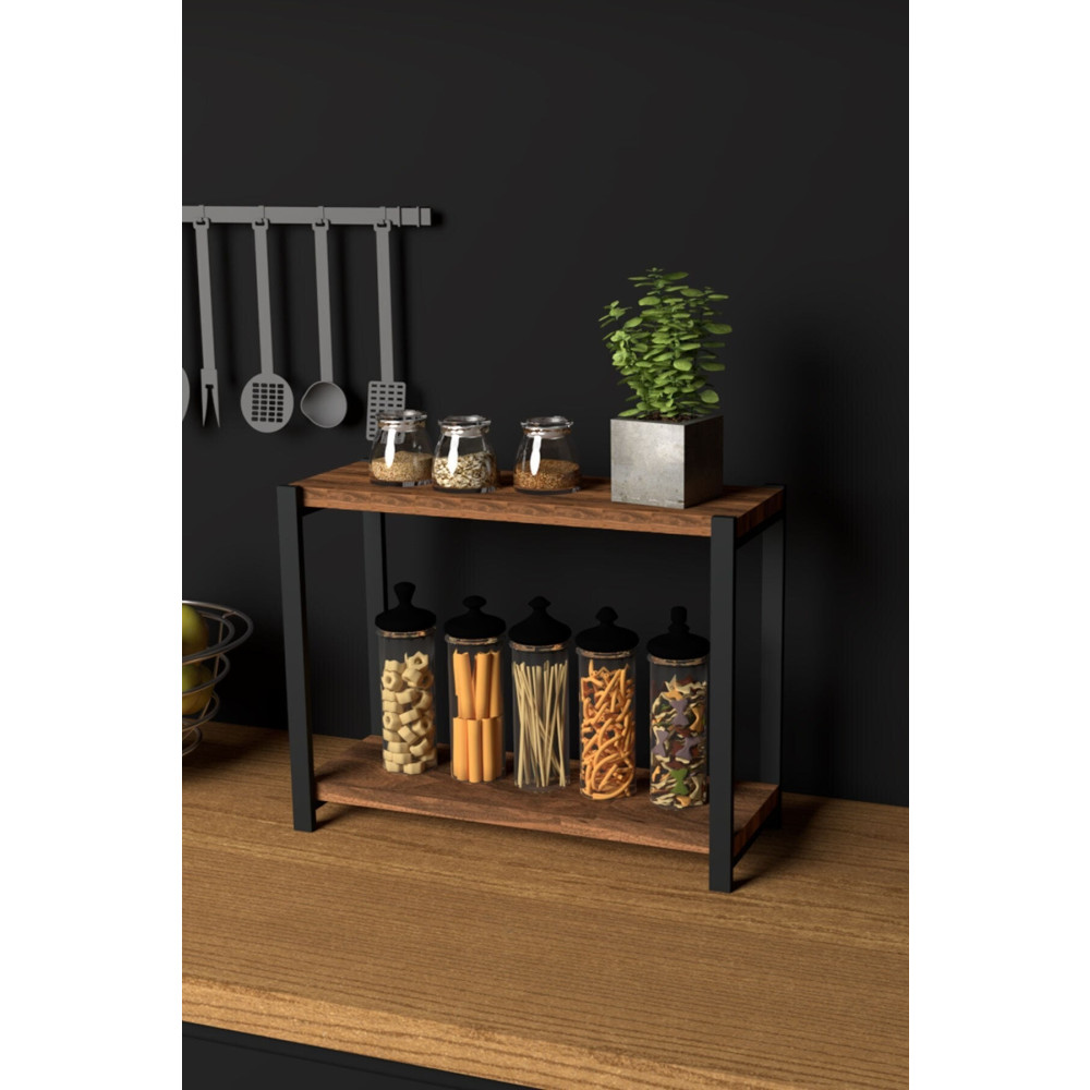 CMKStore Metal Mutfak Tezgah Üstü Organizer 2 Yüksek Raflı Banyo Mutfak Düzenleyici Atlantik Çam Mutfak Dolabı / Mobilyası Fiyatı