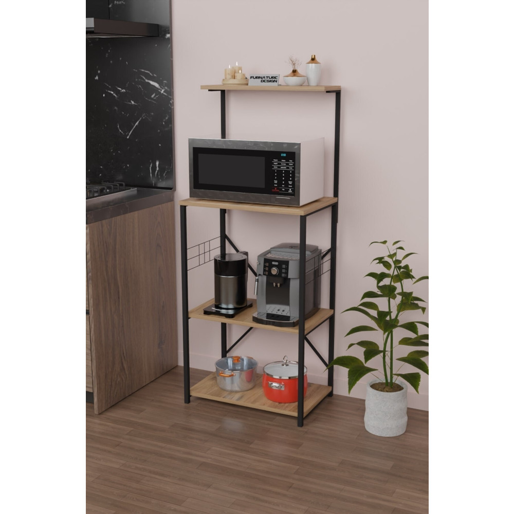 CMKStore Mutfak Banko Çok Amaçlı Raf Düzenleyici Bango Mikrodalga Fırın Rafı Mutfak Bangosu Atlantik Çam Mutfak Dolabı / Mobilyası Fiyatı