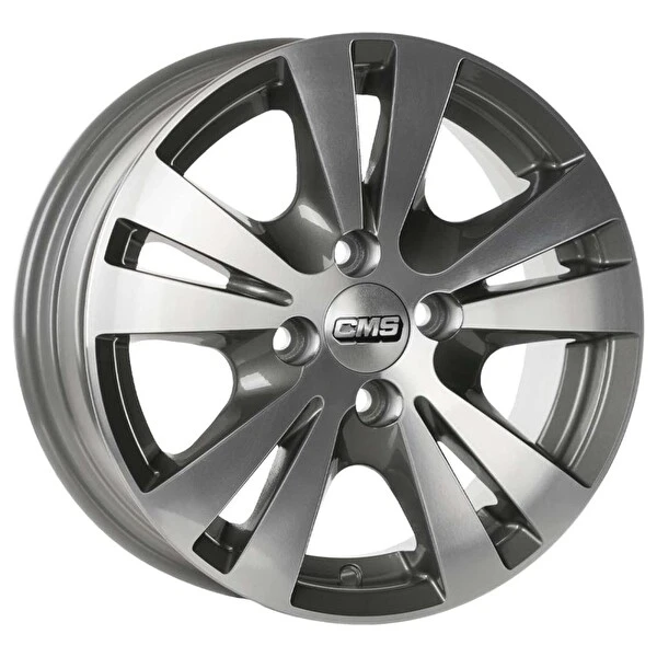 CMS Cms-458-01 6.0x14"-4x100 Et37 67.2 Diamond Titan Gloss Jant 4 Adet Jantlar & Jant Aksesuarları Fiyatı