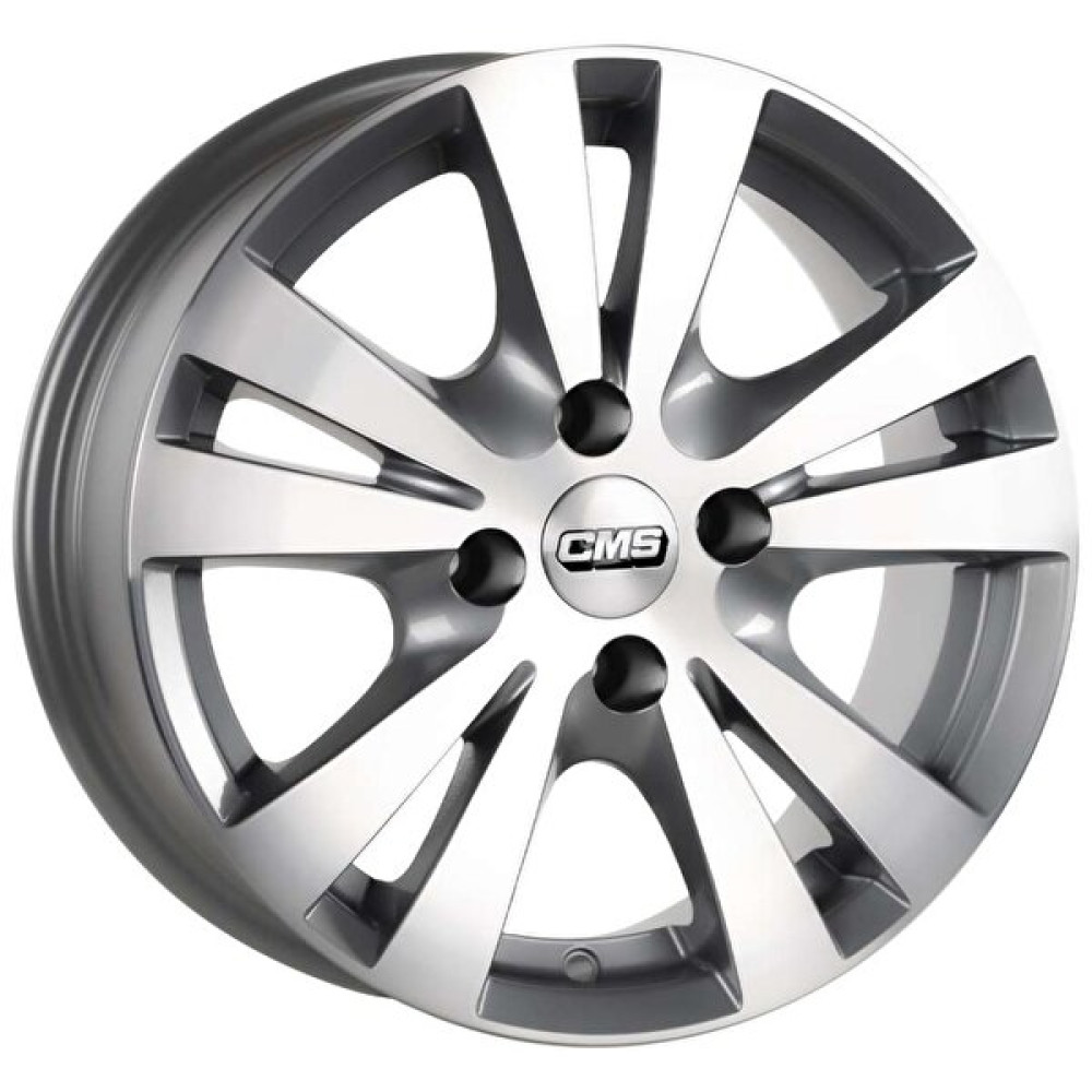 CMS Cms-603-05 6.5x15" -4x100 Et35 65.1 Diamond Racing Silver Jant 4 Adet Jantlar & Jant Aksesuarları Fiyatı