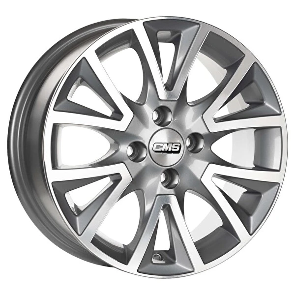 CMS Cms-832-03 6.5x15"-5x108 Et40 67.2 Diamond Racing Silver Jant 4 Adet Jantlar & Jant Aksesuarları Fiyatı