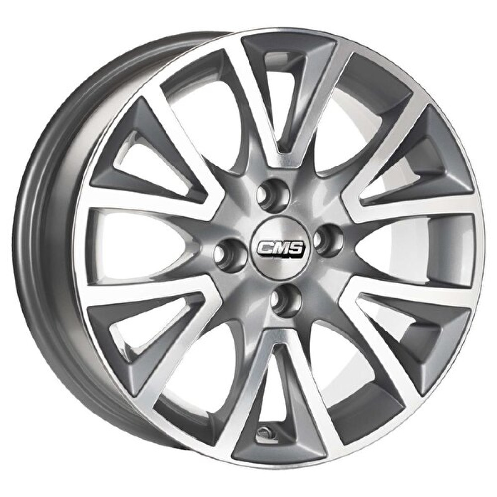 CMS Cms-832-05 6.5x15"-4x100 Et35 67.2 Diamond Racing Silver Jant 4 Adet Jantlar & Jant Aksesuarları Fiyatı