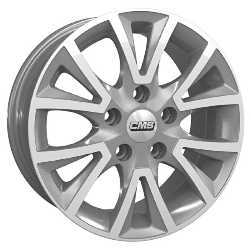 CMS Cms-832-07 6.5x15" -4x108 Et20 65.1 Diamond Racing Silver Jant 4 Adet Jantlar & Jant Aksesuarları Fiyatı