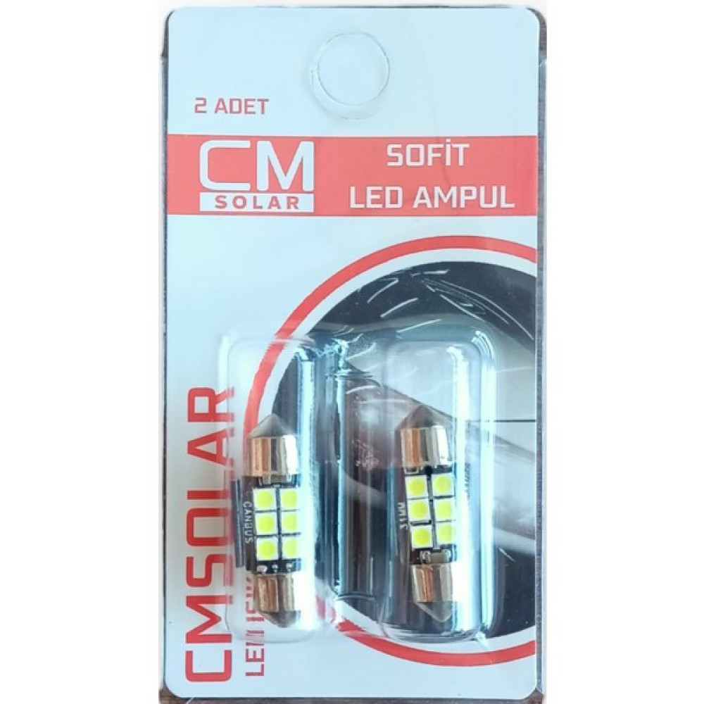 Cmsolar 31MM Sofit LED Beyaz Işık Ampul Tavan-Plaka Aydınlatma Far Ampülü Fiyatı