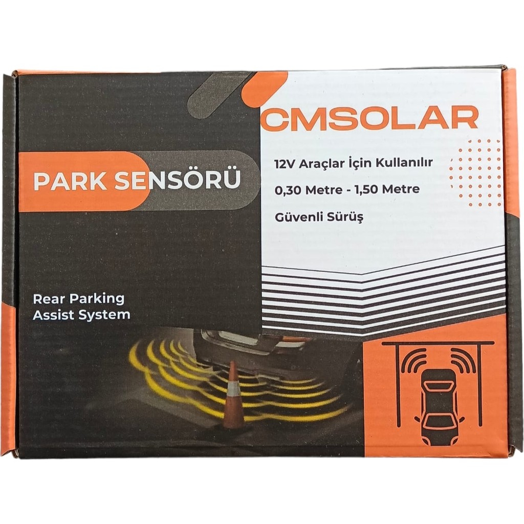 Cmsolar Park Sensörü 18MM Siyah Dijital Ekranlı Araba & Motorsiklet Aksesuarı Fiyatı