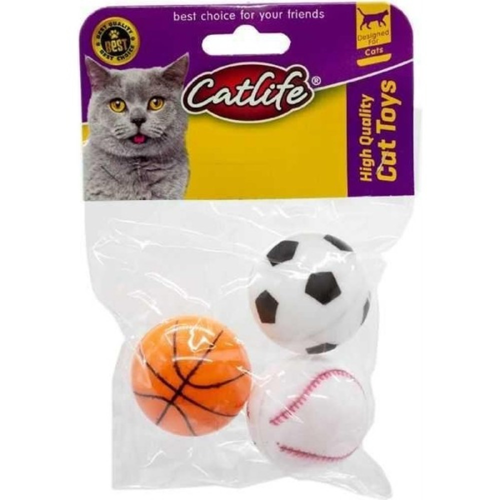 Cnc Pet Catlife Karışık Zilli Yuvarlak Top Kedi Oyuncağı 3'lü Evcil Hayvan Ürünleri Fiyatı