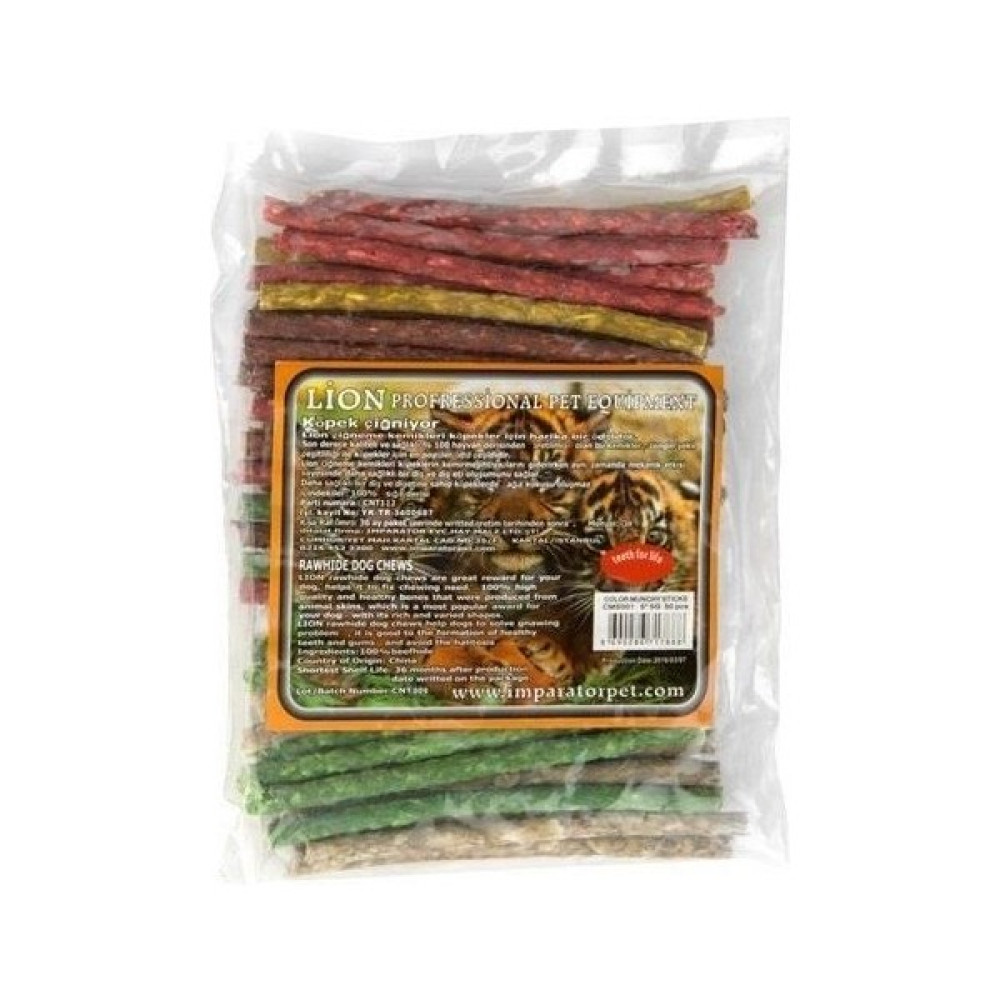 Cnc Pet Lion Renkli Munchy Çubuk 5-6gr 50 Adet Sığır Derisi Kemik Köpek Ödül Evcil Hayvan Ürünleri Fiyatı
