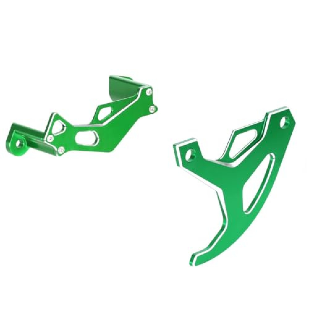 CNC Rear Brake Disc Guard Caliper Guard Compatible with KX250F 2004-2018 KX450F 2006-2018 KX250 2019-2021 KX450 2019-2021 KLX450R 2008-2018 KX125 2004 2005 (Green)
