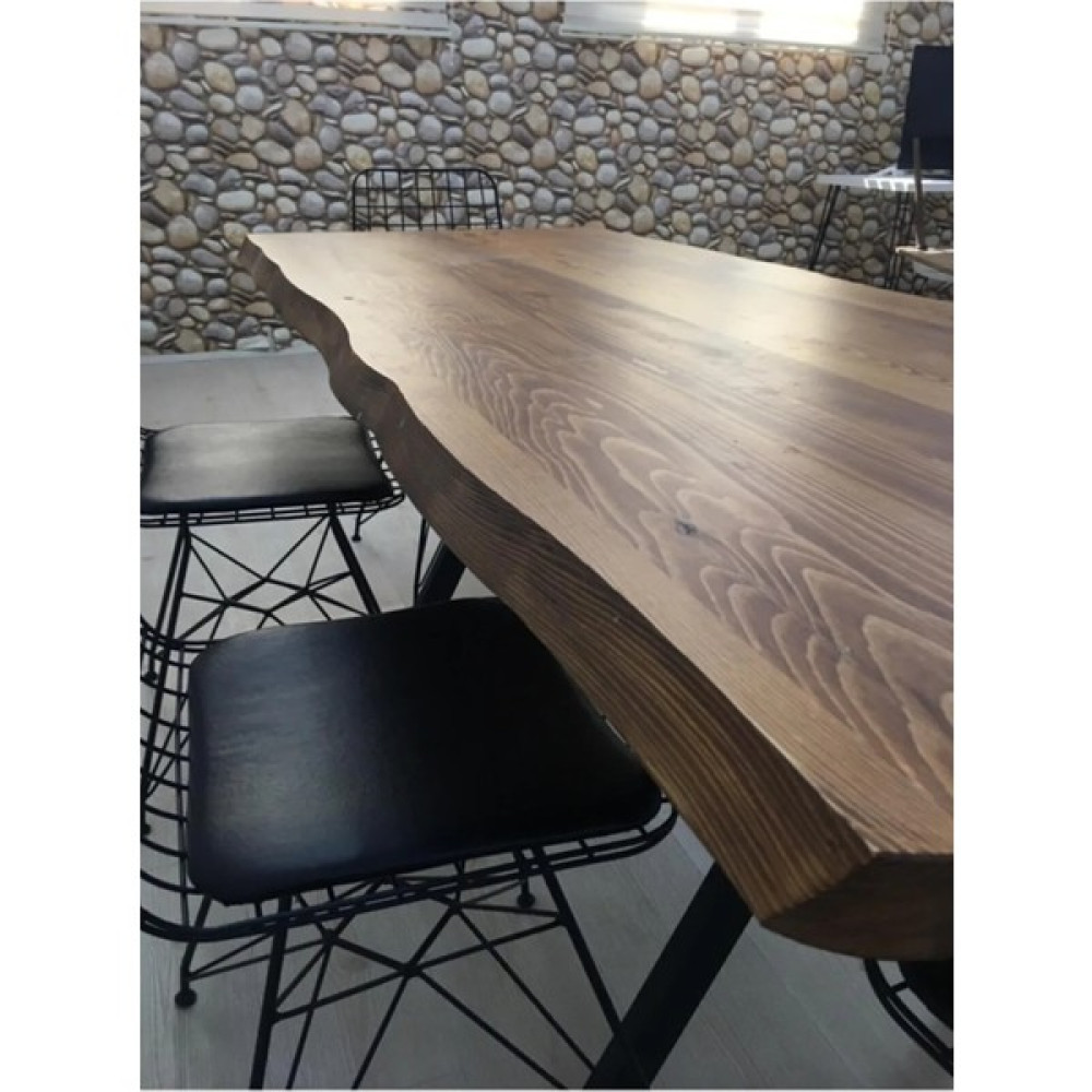 CND Home Enjoy Lıfe Ahşap Yemek Masası Sadece Masa Lüx Masa Kütük Masa Vakkoayak - Ceviz - 80x130 Yemek & Mutfak Masası Fiyatı