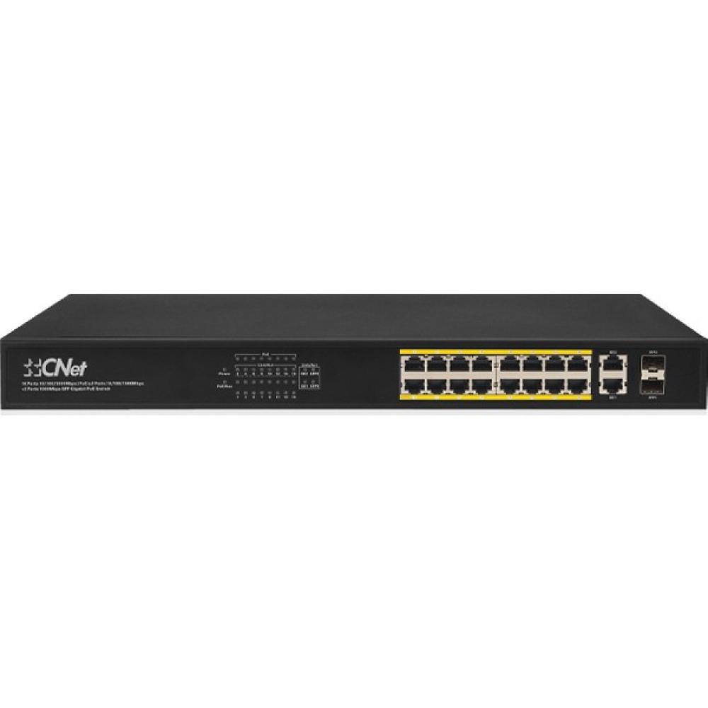 Cnet CGS-1622SP 16 Port Gigabit 2xsfp 2XRJ45 Poe Switch 250W Hub & Switch Fiyatı