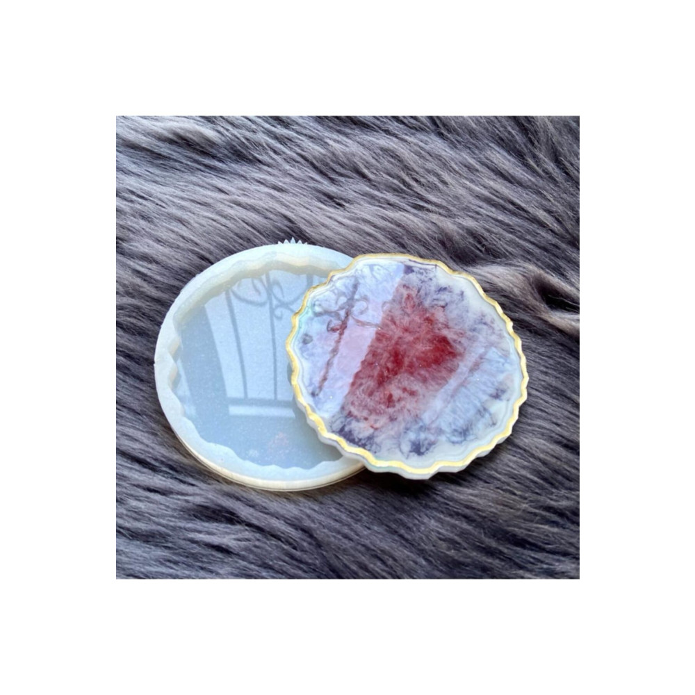 cnk craft shop Epoksi Reçine Geode Bardak Altlığı Silikon Kalıbı Ları Ck Yardımcı Malzeme Fiyatı