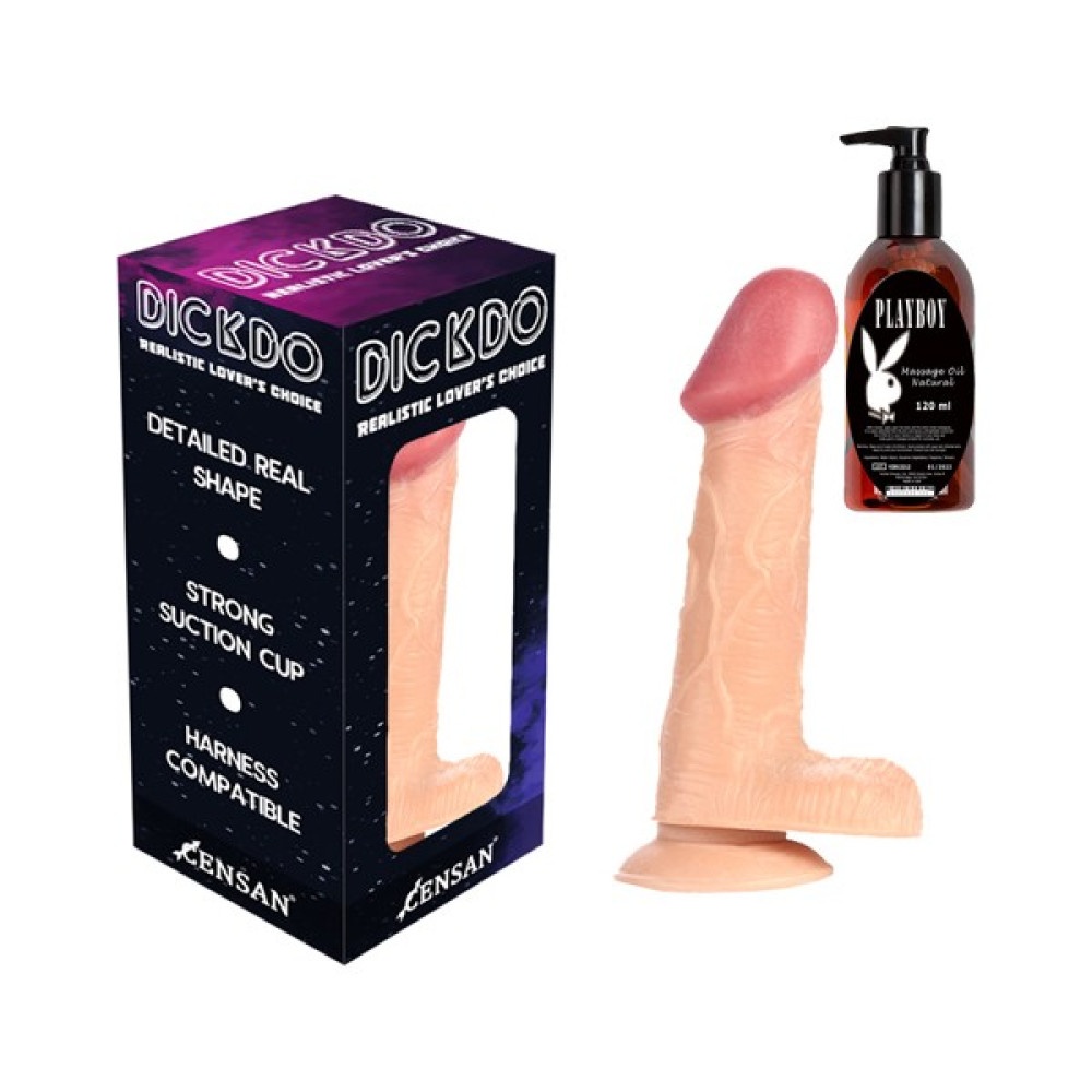 CNS Dickdo Gerçekçi Testisli Dildo Penis 14CM ve Playboy Masaj Yağı Oto Boyaları Fiyatı