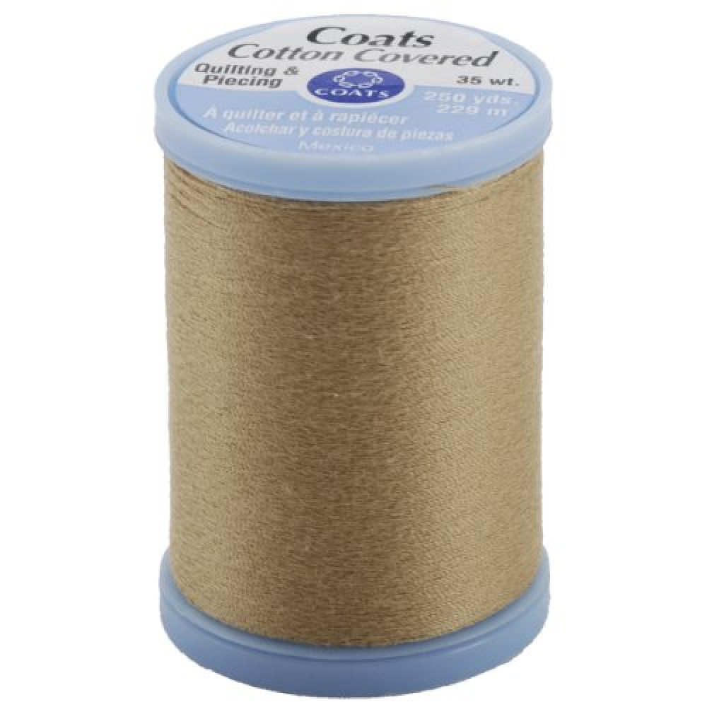 COATS & CLARK Coats Cotton Covered Quilting & Piecing Thread 250yd-Camel, Multicolor