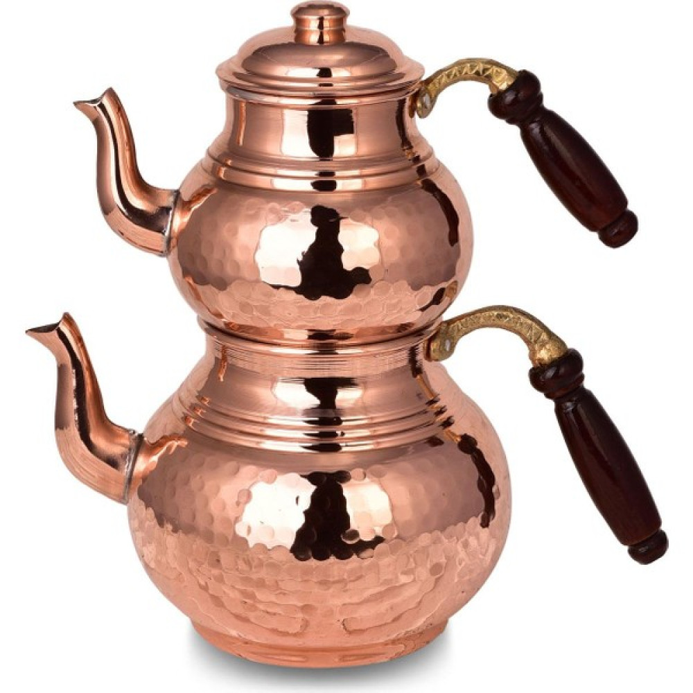 Cobper Premium Collection Teatime Bakır Çaydanlık Büyük Boy Çay / Çaydanlık Setleri Fiyatı