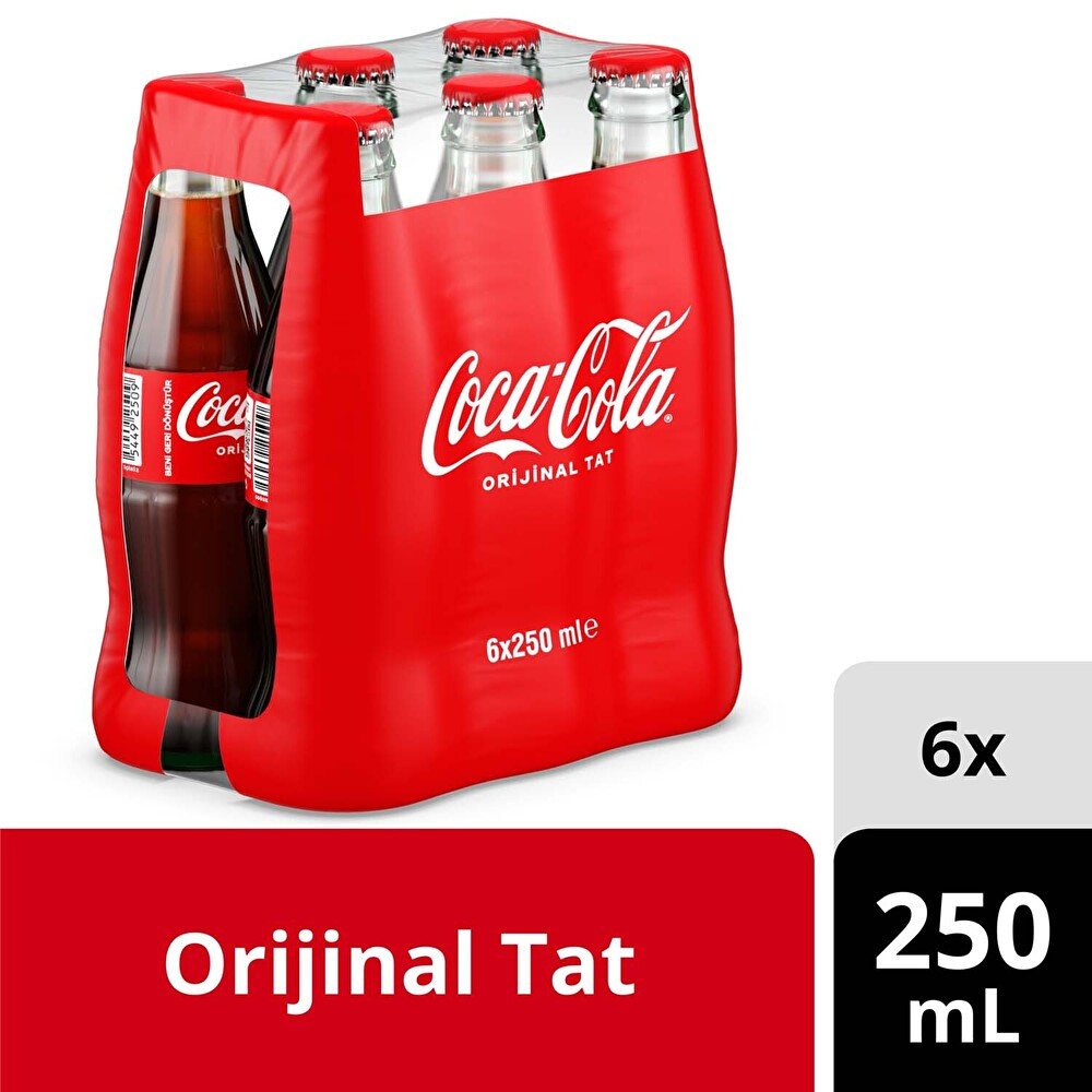 Coca-Cola 6X250 ml Şişe Gazlı İçecek Fiyatı