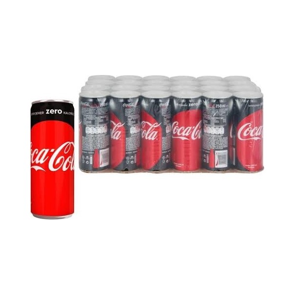Coca Cola Zero 250 ml x 24' lü Diğer Fiyatı