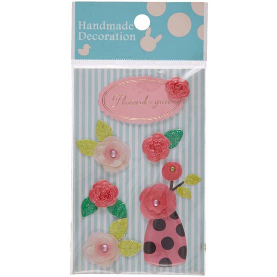 Coccomell El Yapımı Taşlı Gül Duvar Stickerı
