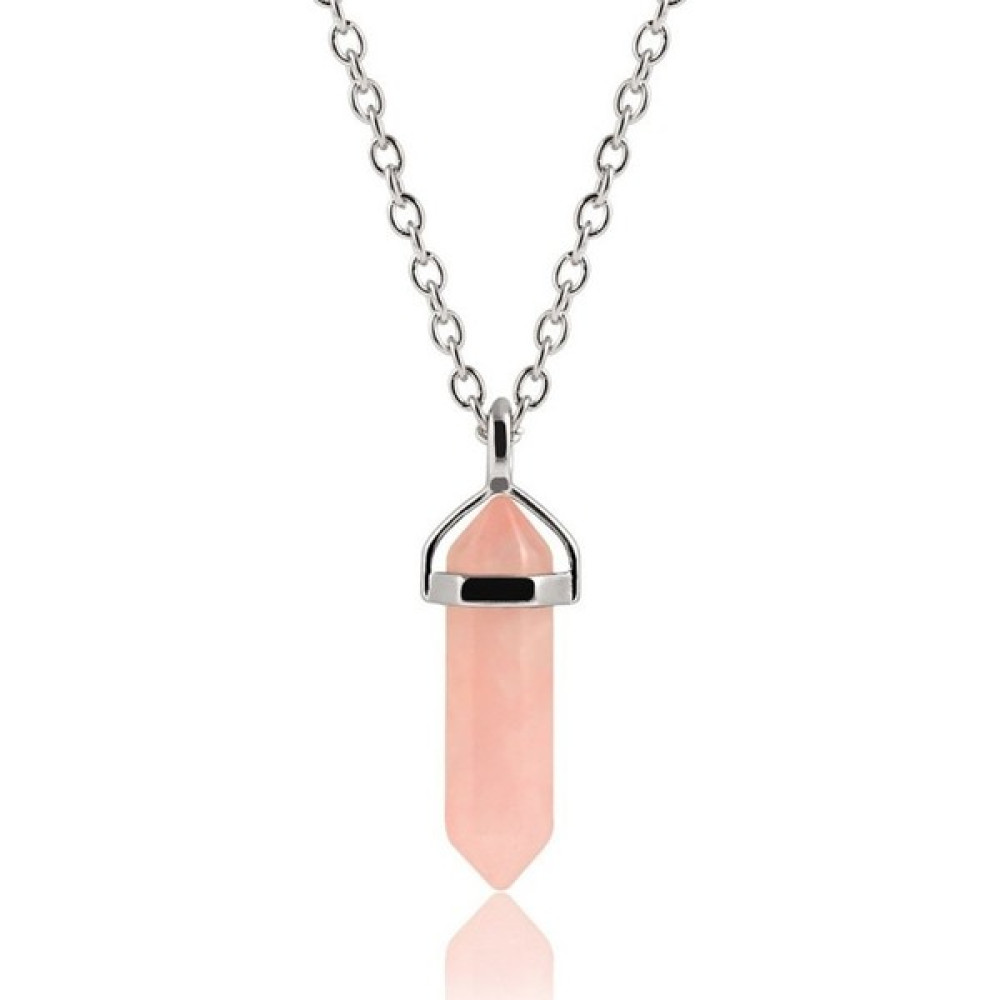 Coco Bijoux Pembe Kuvars Doğal Taşlı Kolye Bijuteri Kolye Fiyatı
