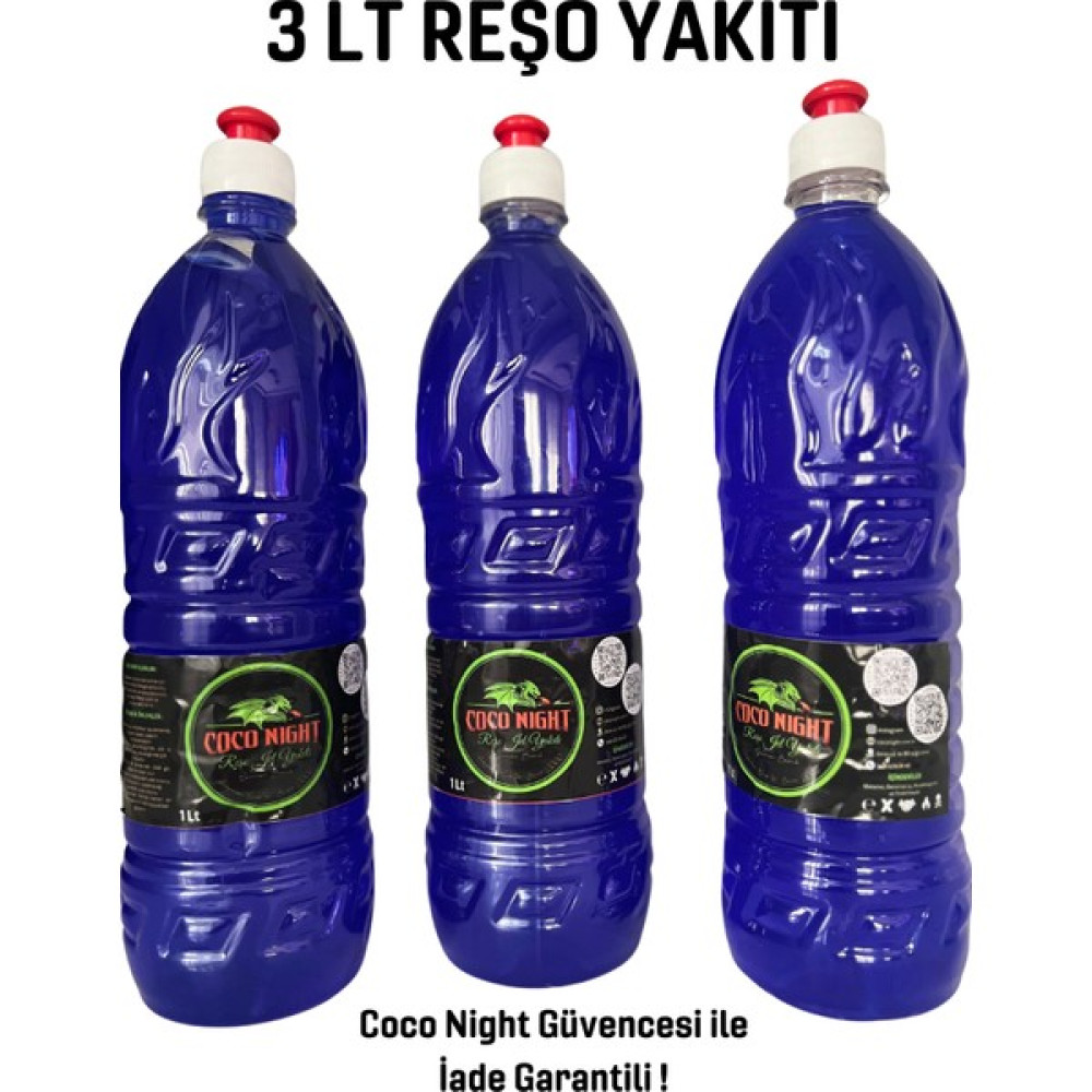 Coco Night Reşo Mangal, soba ve şömine Tutuşturucu jel yakıt 3 Litre - Mavi - 1 Adet Mangal & Barbekü Malzemeleri Fiyatı