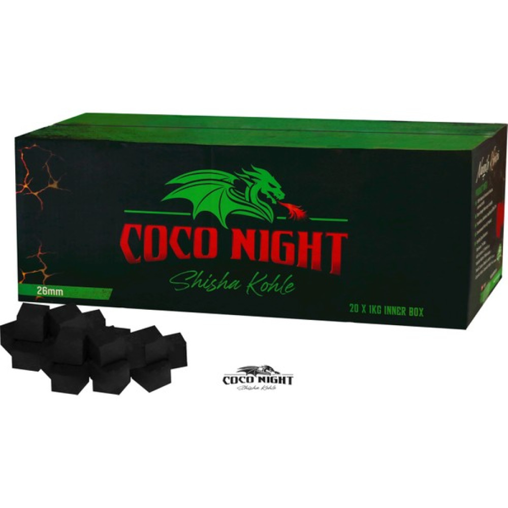 Coco Night (Tanıtım) 20KG Hindistan Cevizi Küp MANGAL Kömürü 26MM Mangal & Barbekü Malzemeleri Fiyatı