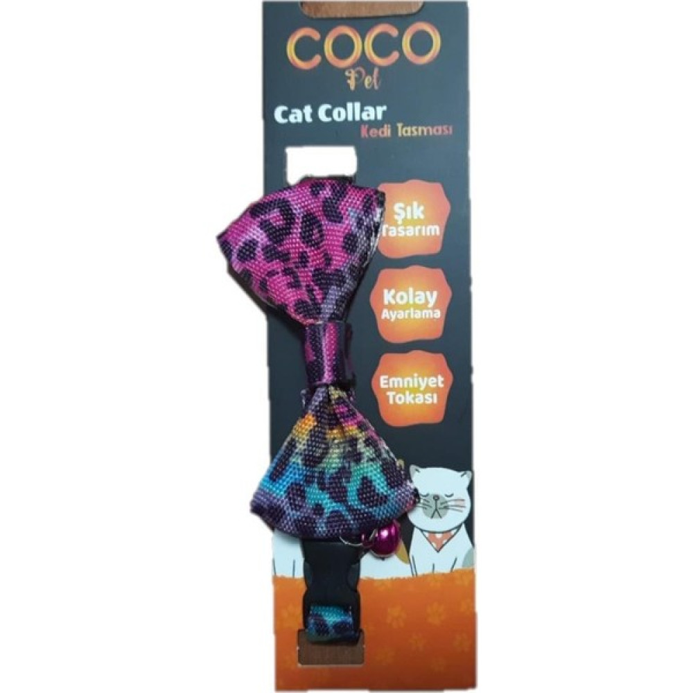 Coco Pet Cocopet Papyon Pembe Desenli Ayarlanabilir Kedi ve Minik Köpek Tasması Evcil Hayvan Ürünleri Fiyatı