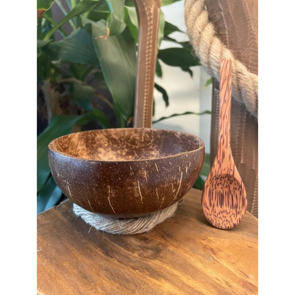 Coconut Products Hindistan Cevizi Kase Kaşık ve Kase Altlığı Seti - Ahşap Kase Fiyatı