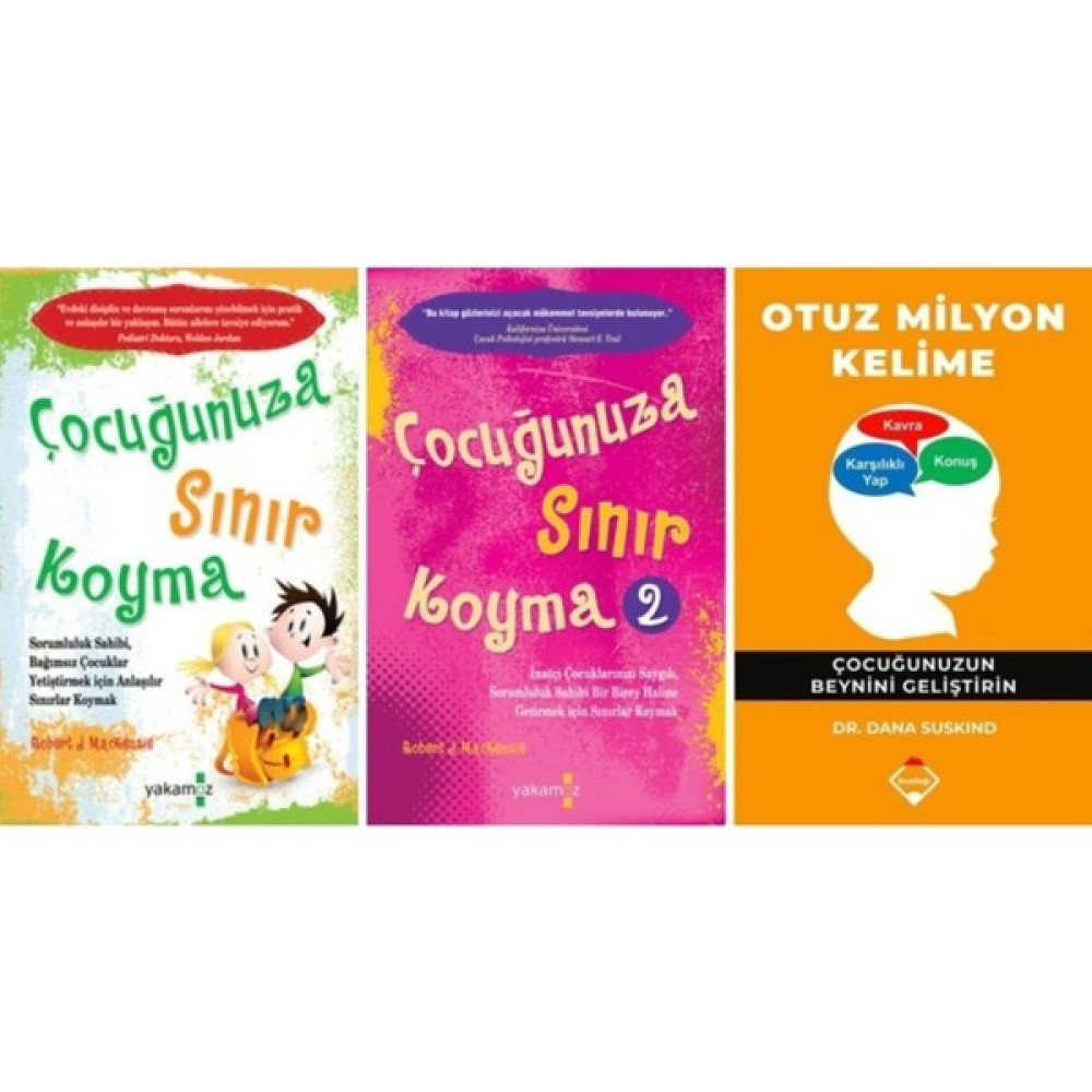 Çocuğunuza Sınır Koyma 1 ve 2 - Otuz Milyon Kelime 3 Kitap Set Aile & Çocuk Bakımı Fiyatı