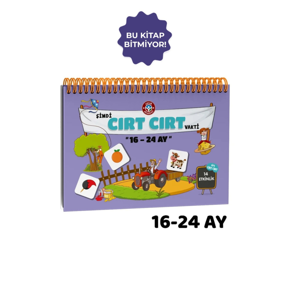 Çocuk Akademi 16-24 Ay Cırt Cırtlı Etkinlik Kitabı Aktivite & Eğitici Kitaplar Fiyatı